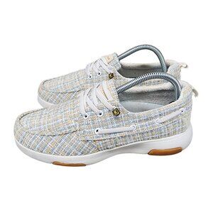 OrthoComfoot Shoes Womens Size EU 40 US 9.5 Blue Arch Support Slip On Boat